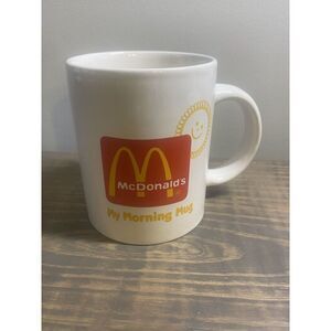 McDonalds My Morning Coffee Mug Cup Hot Cocoa Chocolate Drink Cafe Yellow Sun